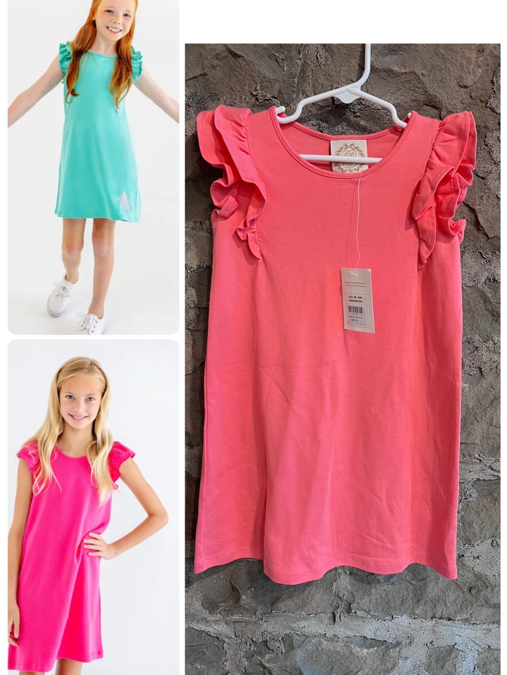 NWT The Beaufort Bonnet Company size 6 Ruehling Parrot Cay Coral Ruffle Dress